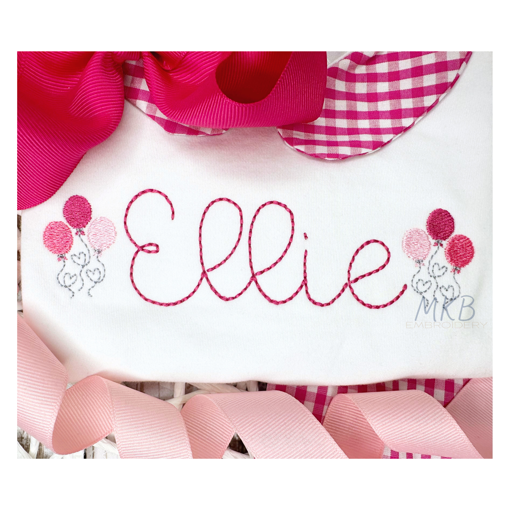 Balloon Embroidery Design