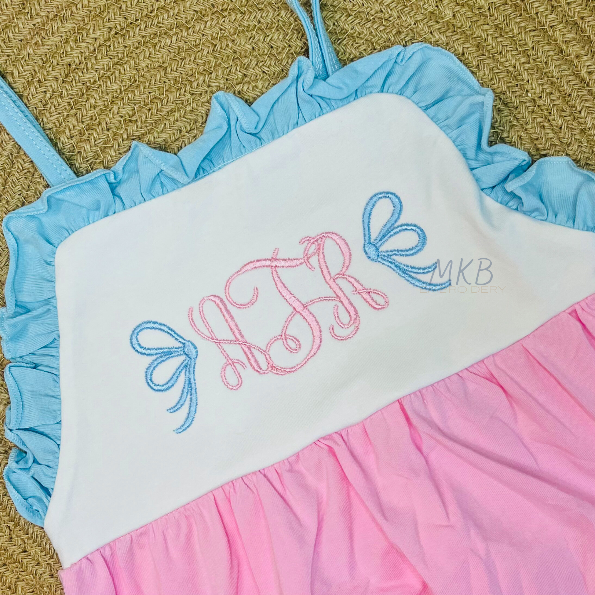 Mini side Bow Embroidery Design