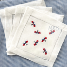 American Flags Crossed for Cocktail Napkins
