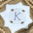 Turkey Football Pie Cocktail Napkins Embroidery Design