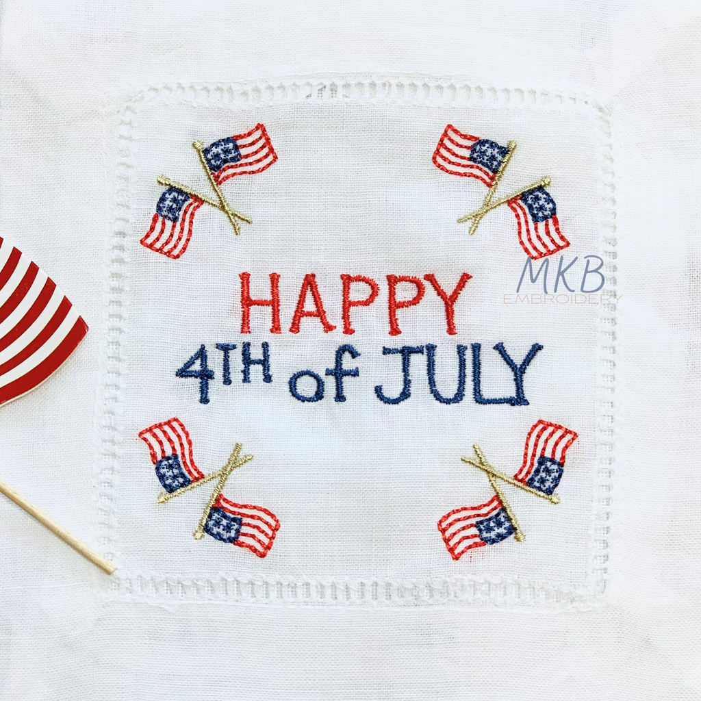 4th of July Embroidery