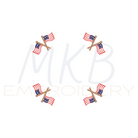 American Flags for Cocktail Napkins