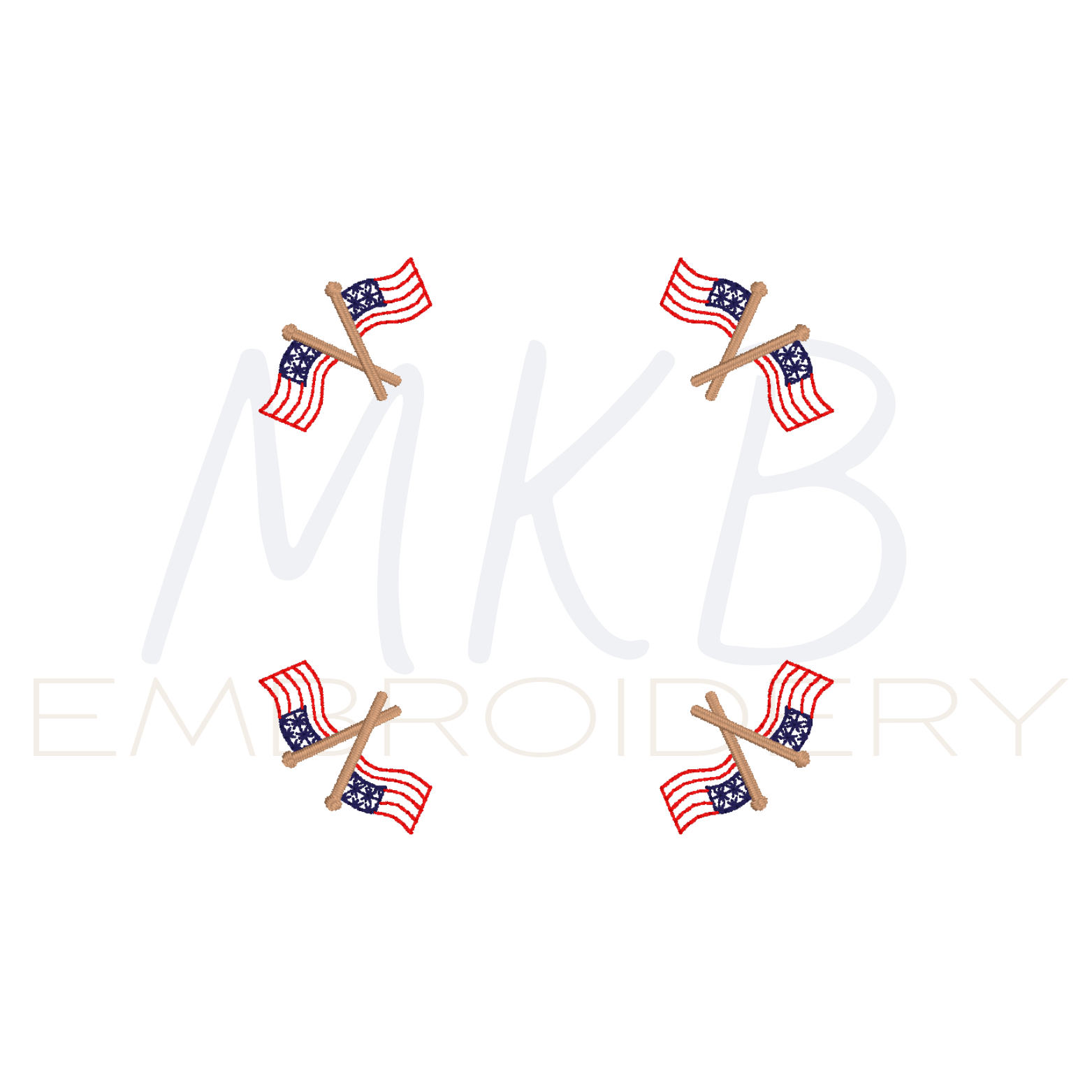 American Flags for Cocktail Napkins