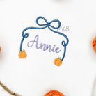 Bow Monogram Frame Embroidery Design