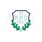 Boxwood Laurel with a Bow Monogram Embroidery Design