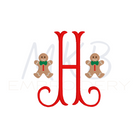gingerbread boy mini fill stitch embroidery design file