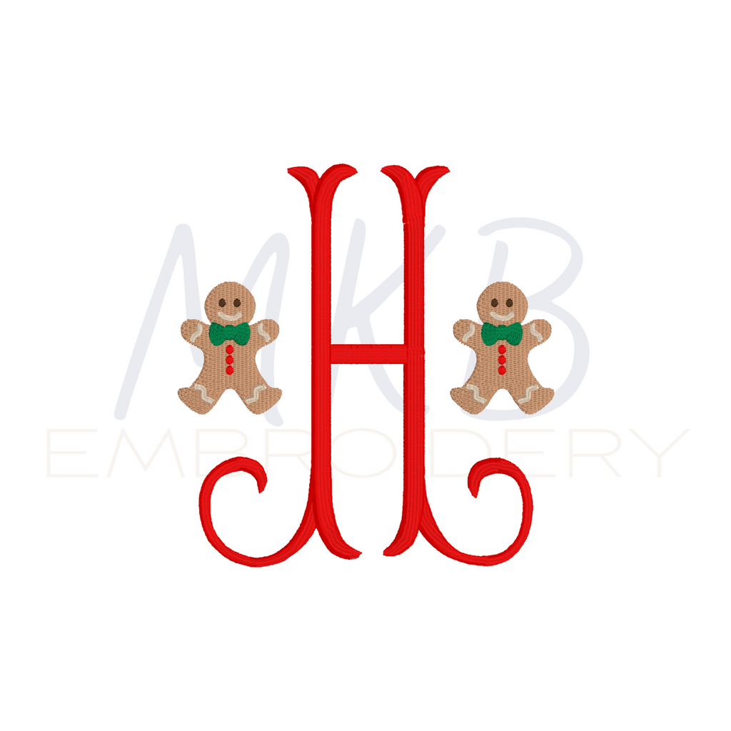 gingerbread boy mini fill stitch embroidery design file