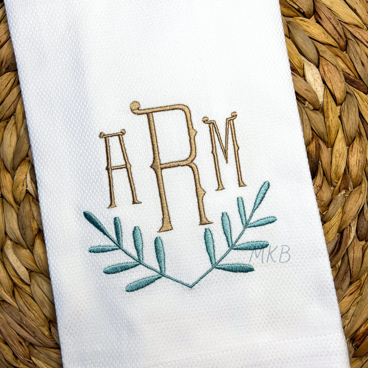 Laurel Monogram Frame Large – MKB Embroidery Designs