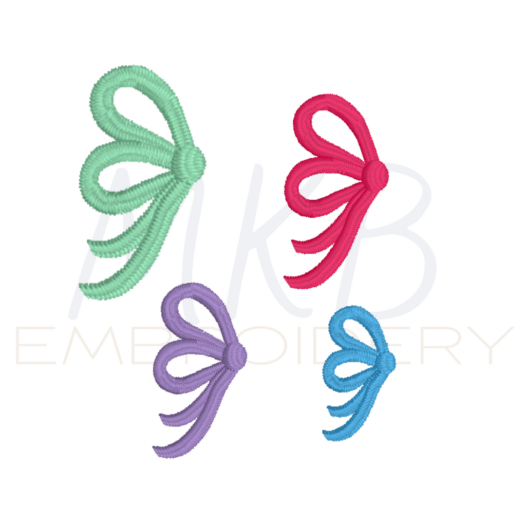 Bow Embroidery Design