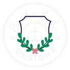 Greenery Laurel Crest Embroidery Design